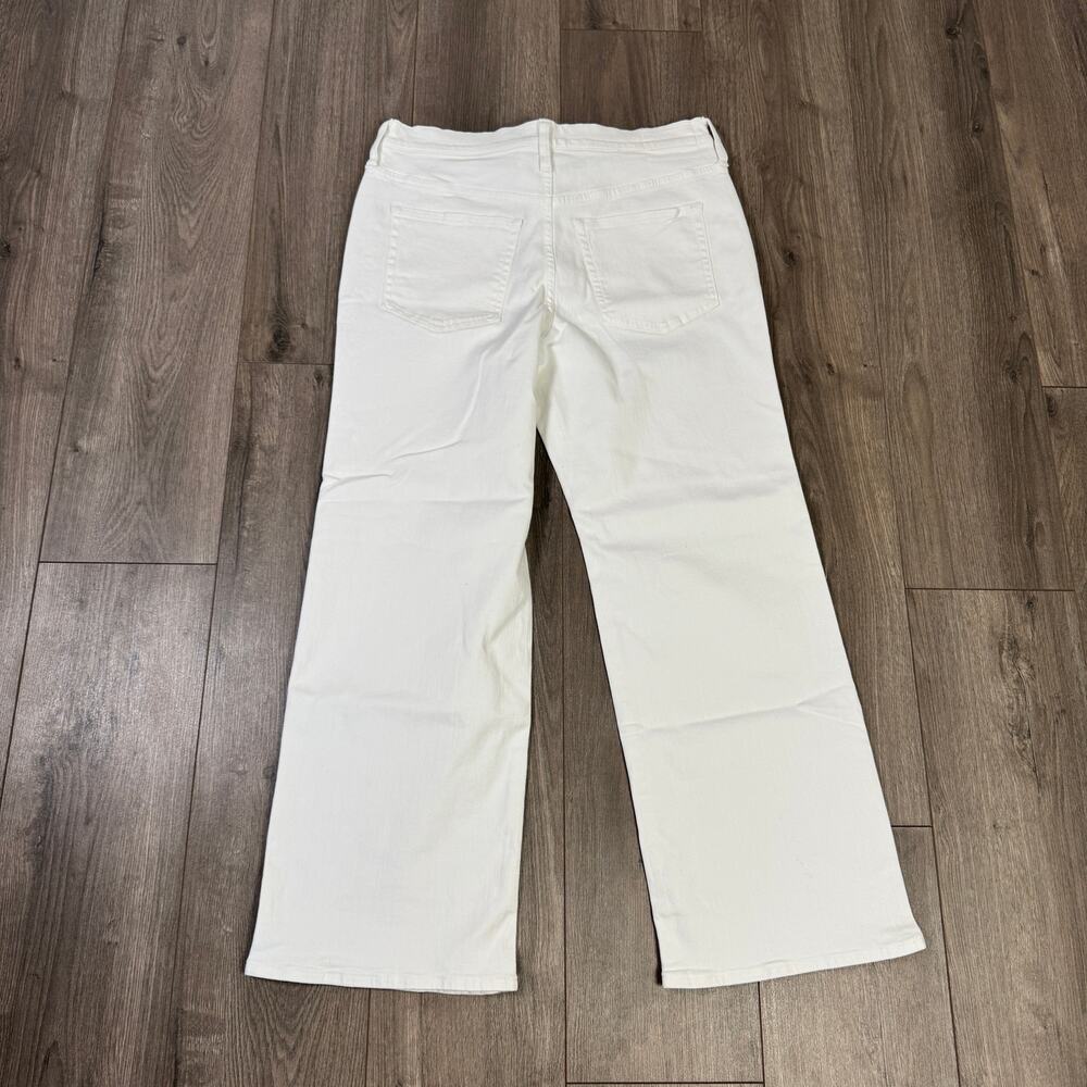 J.Crew 1996 Low Rise Full Length Slim Wide Jean WMNS 30 White Denim Semi-Stretch - Picture 5 of 7